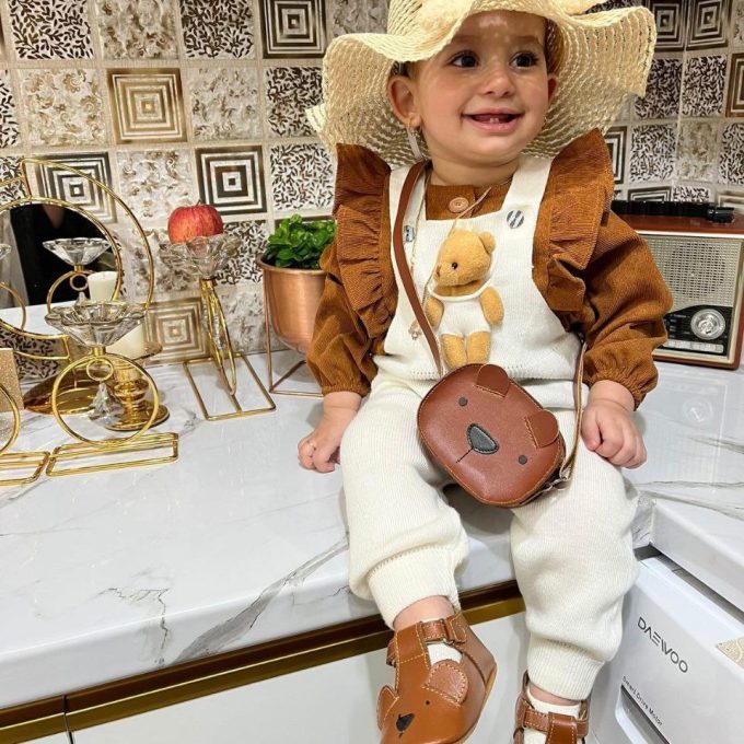 پاپوش Bear چرم عسلی